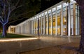 RheinMain CongressCenter in Wiesbaden Germany at night. Royalty Free Stock Photo