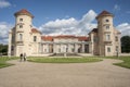 RHEINSBERG, GERMANY, AUGUST 28, 2014: Unidentified tourist visiting the Rheinsberg Palace.