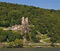 Rheinstein castle in famous rhine valley Royalty Free Stock Photo