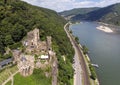 Rheinstein Castle, Trechtingshausen, Unesco World Heritage Site Upper Middle Rhine Valley, Rhineland-Palatinate, Germany Royalty Free Stock Photo