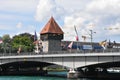 Rheintorturm, a section of the former city wall of Constance, Konstanz, at Lake Constance