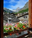 Rhemes Notre Dame, Typical alps town in Valle d'Aosta, Italy