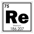 Rhenium chemical element Royalty Free Stock Photo