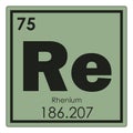 Rhenium chemical element Royalty Free Stock Photo