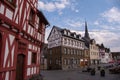 Rhens, Germany 20 March 2022, The old town of Rhens with beautiful old half-timbered houses