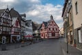 Rhens, Germany 20 March 2022, The old town of Rhens with its beautiful half-timbered houses