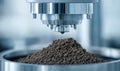 Rheometer measures the viscosity of a soil sample in a geotechnical engineering lab, showing advanced soil analysis. Royalty Free Stock Photo