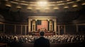 rhetoric political speech Royalty Free Stock Photo