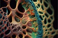 Rheumatoid Arthritis under microscope view.