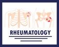 rheumatology human body Royalty Free Stock Photo