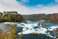 The Rhine Falls and castle Laufen, Switzerland Royalty Free Stock Photo