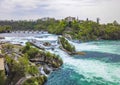 Rhine Falls Europes largest waterfall panorama Neuhausen am Rheinfall Switzerland