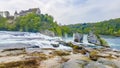 Rhine Falls Europes largest waterfall panorama Neuhausen am Rheinfall Switzerland