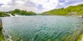 Rhine Falls Europes largest waterfall panorama Neuhausen am Rheinfall Switzerland