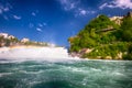 Rhine falls, the largest plain waterfall in Europe near Schaffhausen, Switzerland Royalty Free Stock Photo