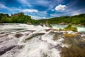 Rhine falls, the largest plain waterfall in Europe near Schaffhausen, Switzerland Royalty Free Stock Photo
