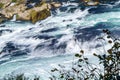 The Rhine Falls near Zurich at Indian summer, waterfall in Switz Royalty Free Stock Photo