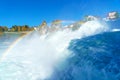 The Rhine Falls near Zurich at Indian summer, waterfall in Switz Royalty Free Stock Photo
