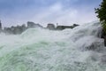 The Rhine Falls in Switzerland. Rheinfall is the biggest waterfall in Europe