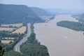Andernach, Germany - 07 19 2021: Rhine flood rth of Namedy Royalty Free Stock Photo