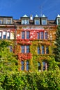 Rhine river house in Autumn Royalty Free Stock Photo