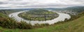 Rhine river loop, Boppard, Rhine Valley, Rhineland-Palatinate, Germany Royalty Free Stock Photo