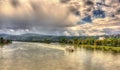 Rhine river near Koblenz Royalty Free Stock Photo