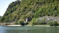 Mountain Train Tunnel along the Rhine River in Germany Royalty Free Stock Photo