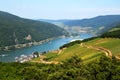 Rhine valley in Rudesheim Royalty Free Stock Photo