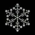 Rhinestone snowflake