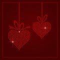 Rhinestone Valentines Day Template