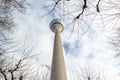 The Rhinetower in Duesseldorf Royalty Free Stock Photo