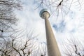 The Rhinetower in Duesseldorf Royalty Free Stock Photo