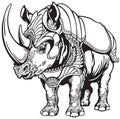 Rhino in the armor