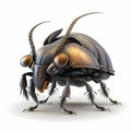 Rhino Beetle Cartoon Style. Generative AI