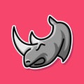 Rhino logo mascot design