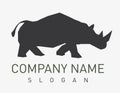 Rhino logo on white background