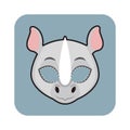 Rhino mask for festivities