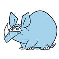 Rhino parody animal illustration cartoon