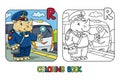 Rhino railroader coloring book. Animal Alphabet R