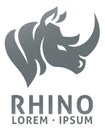 Rhino Rhinoceros Animal Design Icon Mascot Concept