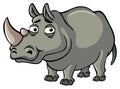 Rhino with sad eyes Royalty Free Stock Photo