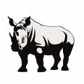 Rhino Silhouette: Bold Graphic Design Inspired By Martiros Saryan