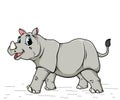 Rhinoceros Cartoon illustration