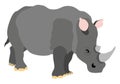Rhinoceros, illustration, vector