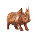 Rhinoceros rhino sculpture isolated