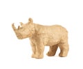 Rhinoceros rhino sculpture isolated