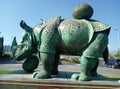 Rhinoceros statue