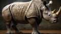 Rhinoceros in the wild. Generative AI