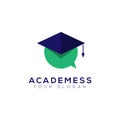 The Graduation Hat Message Logo